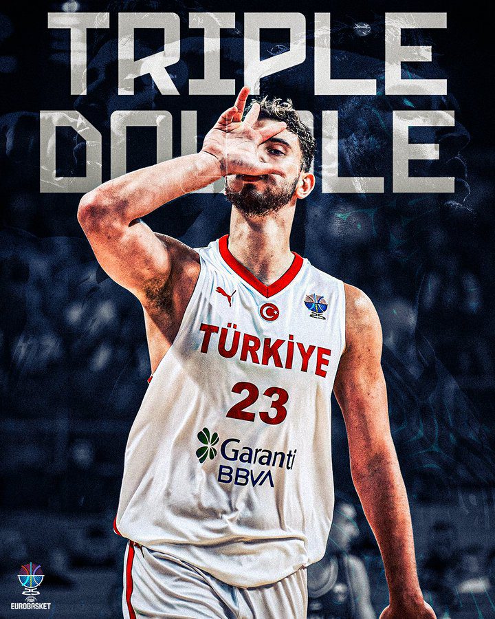 Sengun, el más joven en firmar un triple-doble en la historia del EuroBasket