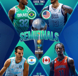 Semifinales de la AmeriCup 2025: Brasil-EE.UU. y Canadá-Argentina buscan la gloria continental