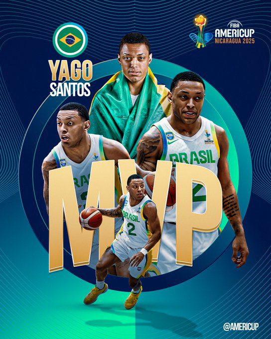 Yago Santos, el nuevo rey del continente: MVP del FIBA AmeriCup 2025