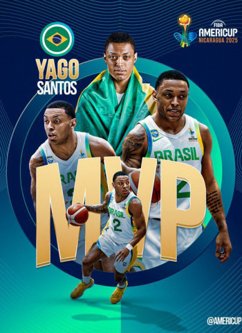 Yago Santos, el nuevo rey del continente: MVP del FIBA AmeriCup 2025