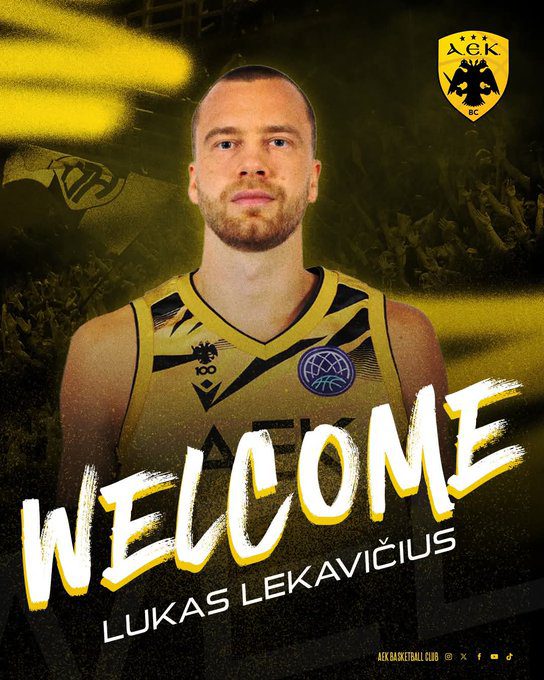 Lukas Lekavičius, nuevo jugador del AEK BC Atenas