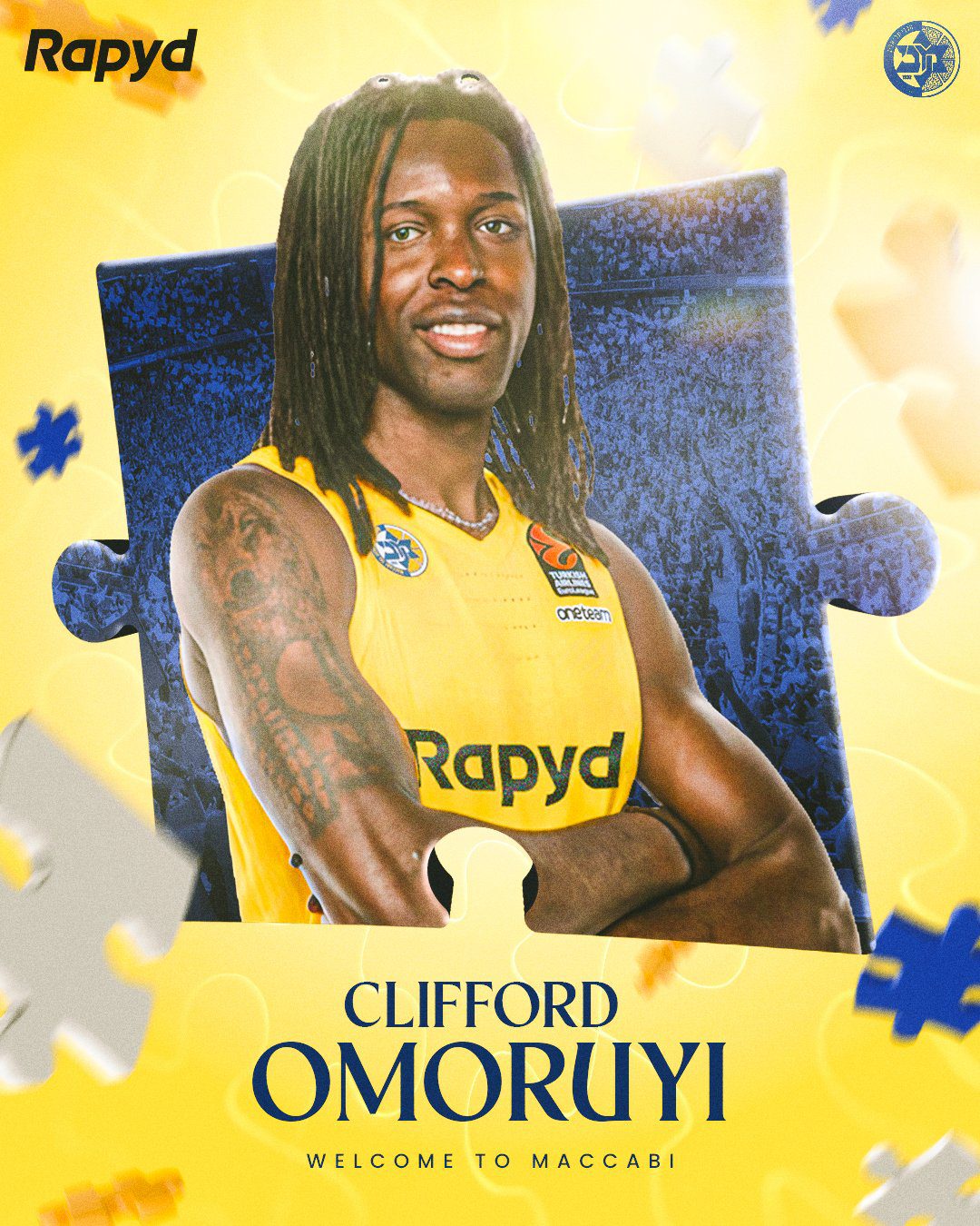 Clifford Omoruyi firma por dos temporadas con el Maccabi Tel Aviv