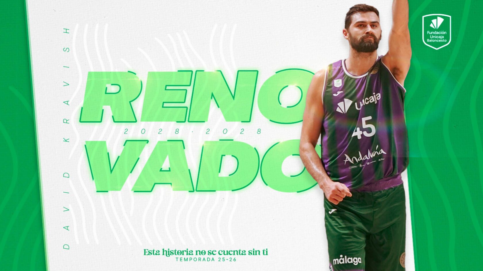 David Kravish seguirá en Málaga hasta 2028