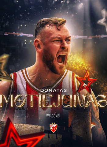 Donatas Motiejunas se incorpora a Crvena Zvezda en calidad de cedido