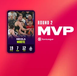 Nikola Mirotic, MVP de la segunda jornada de la EuroLeague