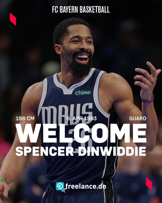 Spencer Dinwiddie refuerza al Bayern Múnich hasta el final de la temporada 2025-26