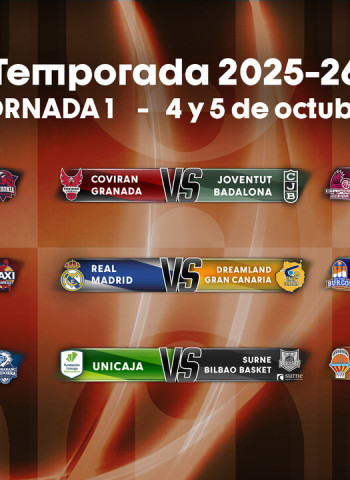 Previa Jornada 1 Liga Endesa 2025-26