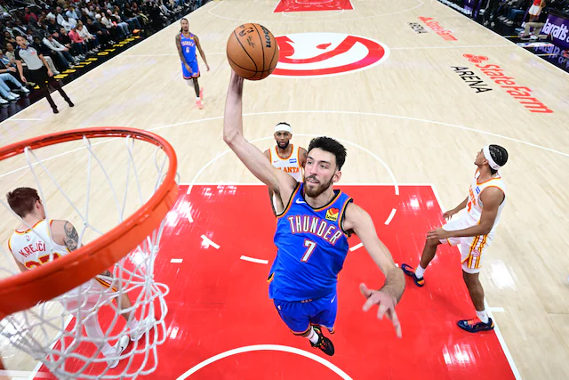 Exhibición de Holmgren y Gilgeous-Alexander: los Thunder arrasan en Atlanta y siguen invictos (117-100)
