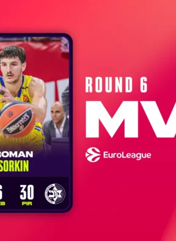 MVP de la Jornada 6 EuroLeague: Roman Sorkin (Maccabi Rapyd Tel Aviv)