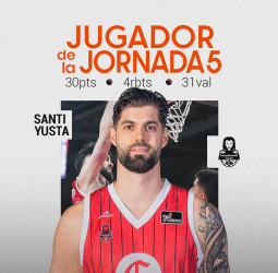 Santi Yusta, Jugador de la Jornada 5 de la Liga Endesa 2025-26