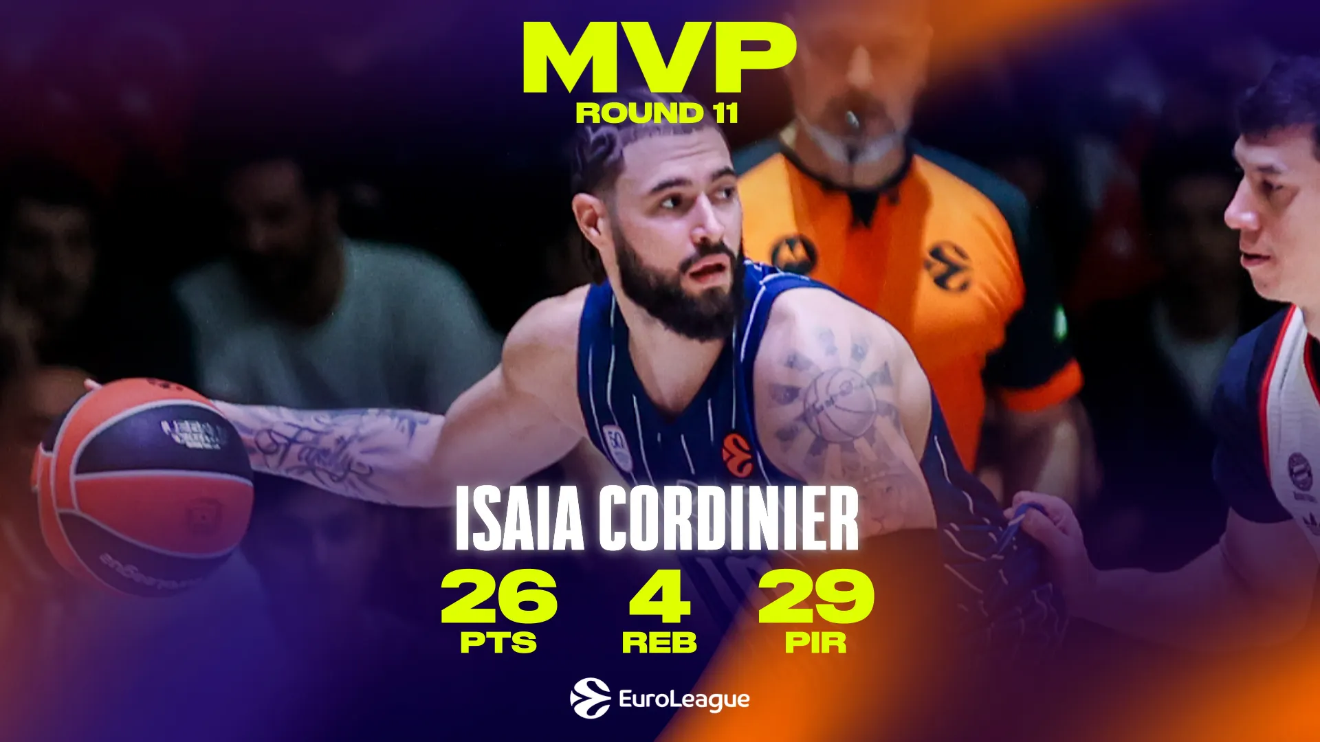 Cordinier firma la exhibición decisiva y se corona MVP de la Jornada 11