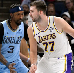 Doncic regresa a lo grande: 44 puntos y triunfo de los Lakers en Memphis (117-112)