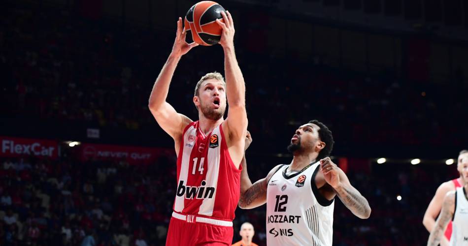 Olympiacos y firma una victoria de orgullo ante Partizan, 80-71