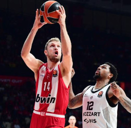 Olympiacos y firma una victoria de orgullo ante Partizan, 80-71
