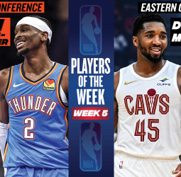 Shai Gilgeous-Alexander y Donovan Mitchell, Jugadores de la Semana en la NBA