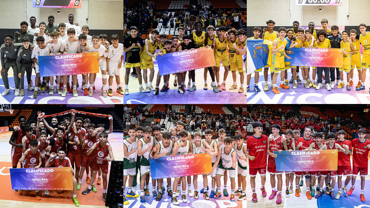 Los clasificados para la Minicopa Endesa Valencia 2026
