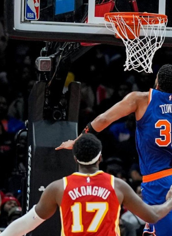 NBA | Karl-Anthony Towns y Jalen Brunson sostienen a New York Knicks ante Atlanta Hawks, 128-125