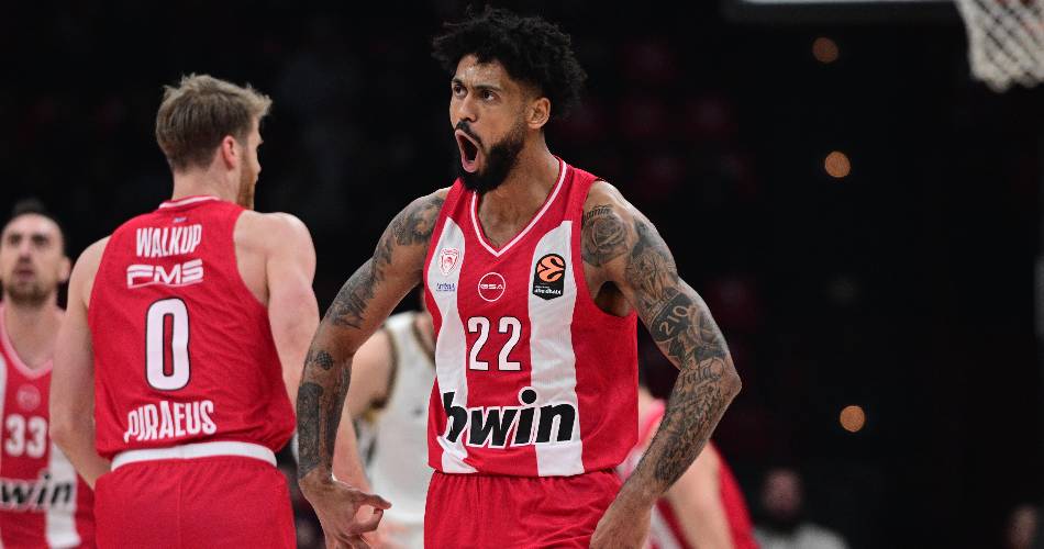 Olympiacos impone su ritmo y resuelve sin apuros ante ASVEL, 107-84