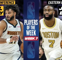 Jamal Murray y Jaylen Brown, Jugadores de la Semana NBA