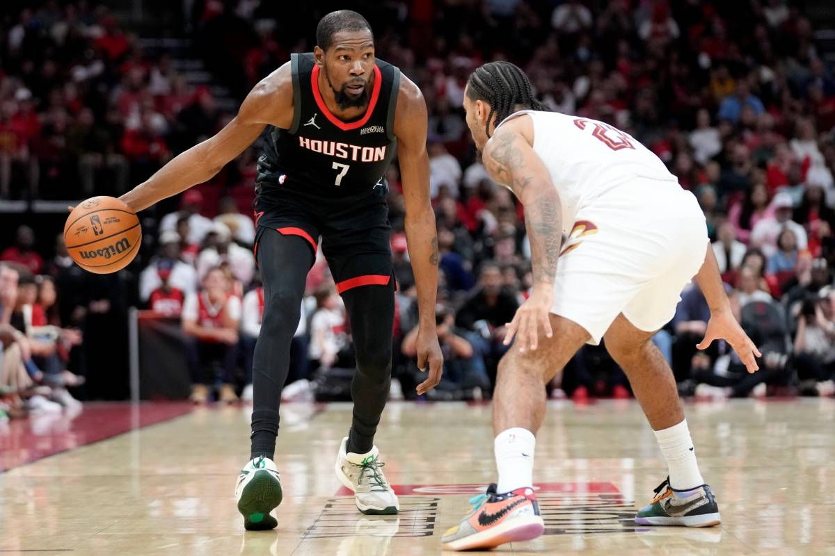 NBA | Kevin Durant impulsa a Houston Rockets con autoridad ante Cleveland Cavaliers (117-100)