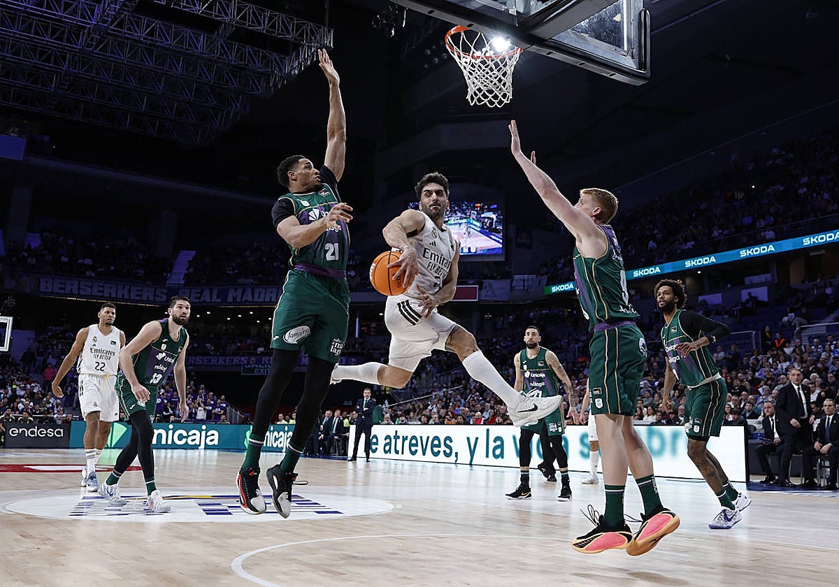 El Real Madrid resiste al Unicaja y cierra un inmaculado 2025 (91-82)