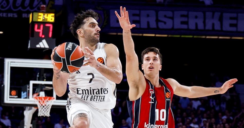 El Real Madrid resiste el empuje de Baskonia, 94-87