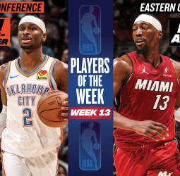 NBA | Shai Gilgeous-Alexander y Bam Adebayo, Jugadores de la Semana 13