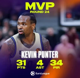 MVP de la Jornada 24 de la EuroLeague: Kevin Punter impone su ley con el FC Barcelona