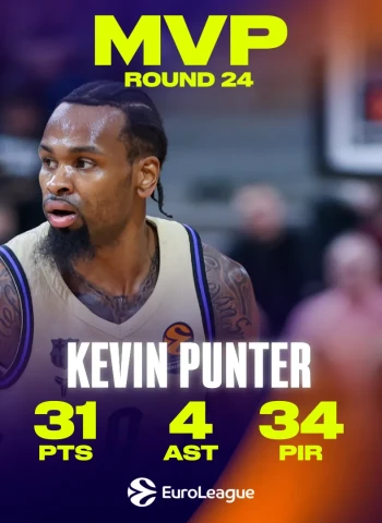 MVP de la Jornada 24 de la EuroLeague: Kevin Punter impone su ley con el FC Barcelona