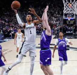 NBA: Victor Wembanyama celebra su elección como titular del All-Star con 33 puntos ante Utah Jazz (123-110)