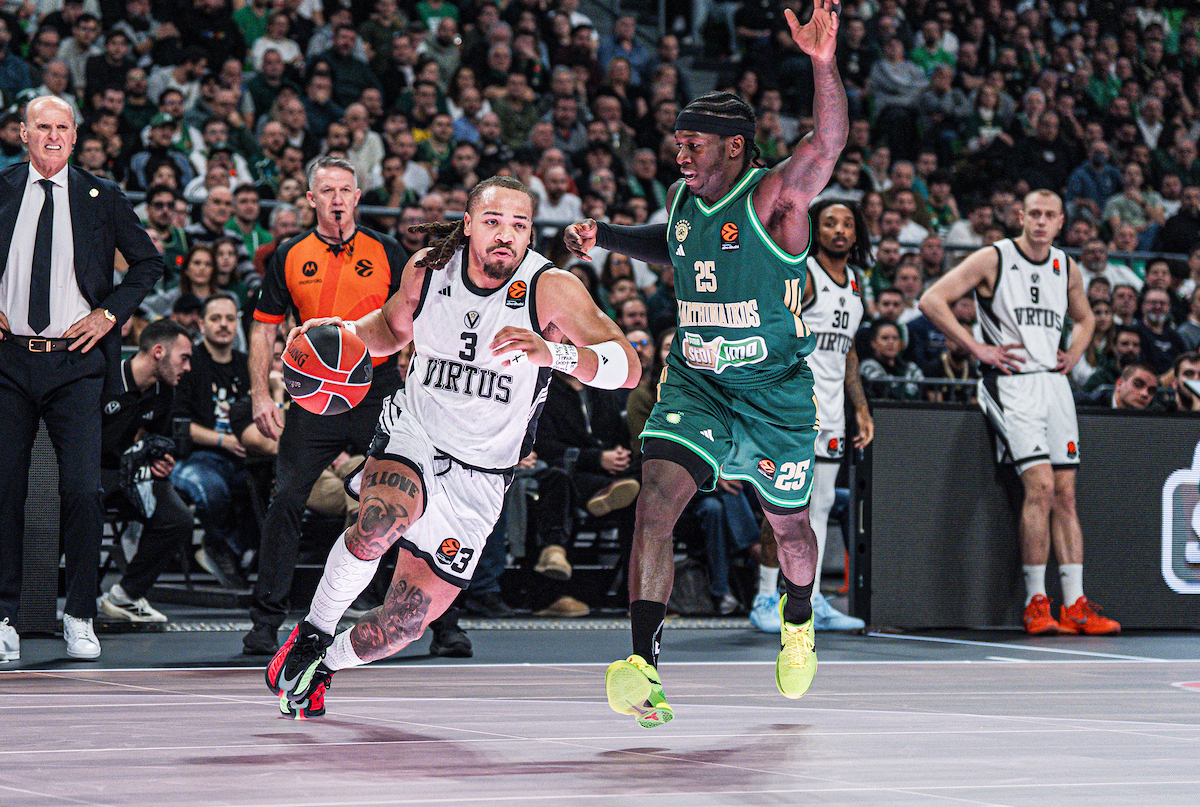 Panathinaikos Athens corta su mala racha en la EuroLeague y doblega a Virtus Bologna, 84-71