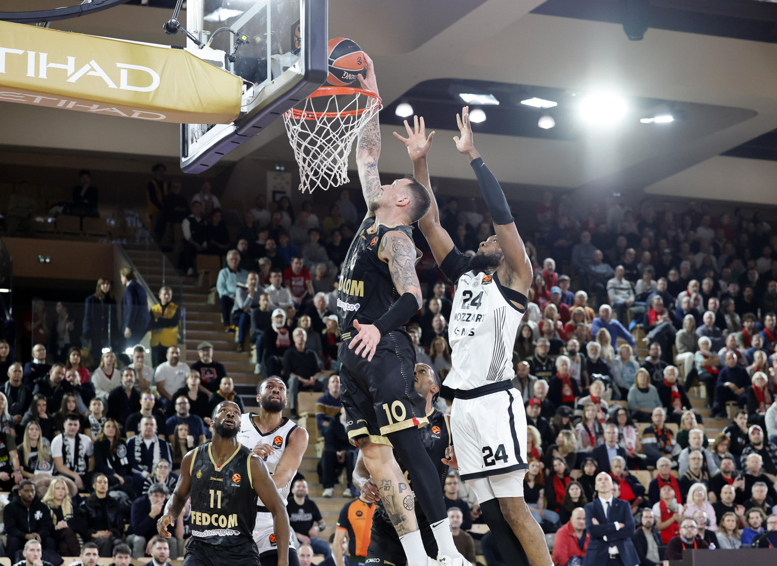 EuroLeague: AS Monaco supera a Partizan y encadena su cuarta victoria consecutiva, 101-84