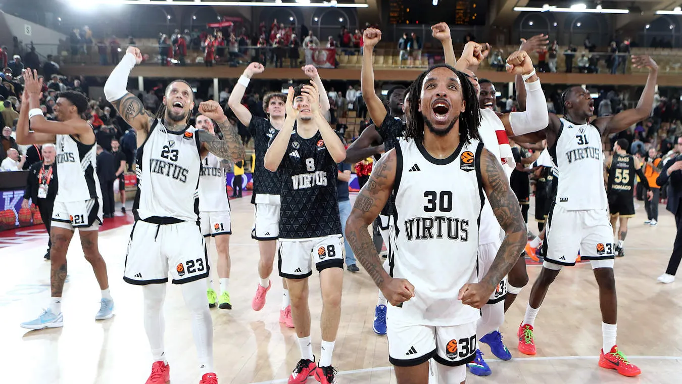 EuroLeague: Virtus asalta Mónaco, Baskonia gana en el Buesa y Panathinaikos decide fuera en una jornada cargada de resultados clave
