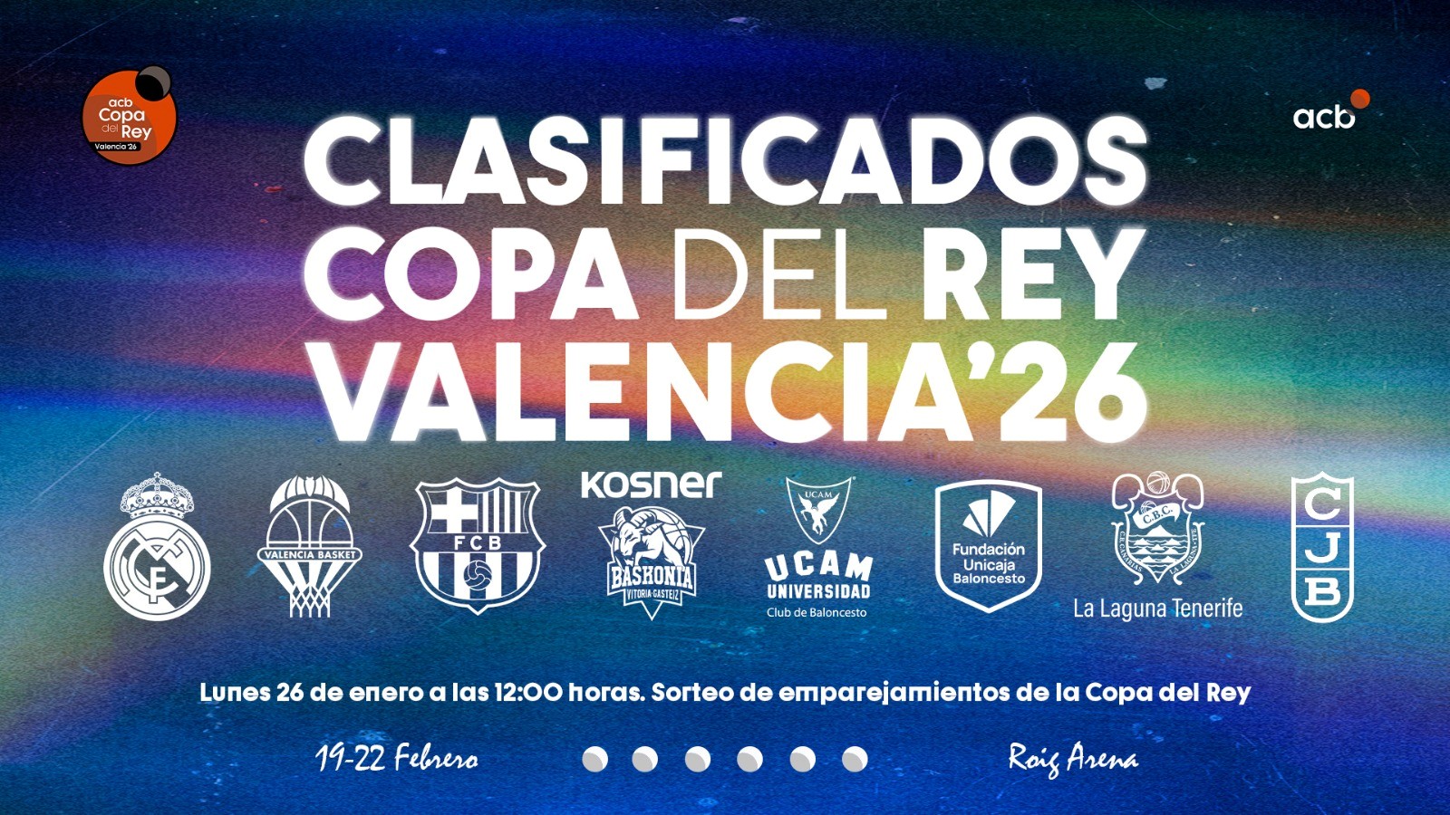 La Copa del Rey Valencia 2026 ya conoce a sus 8 aspirantes: Este lunes, sorteo