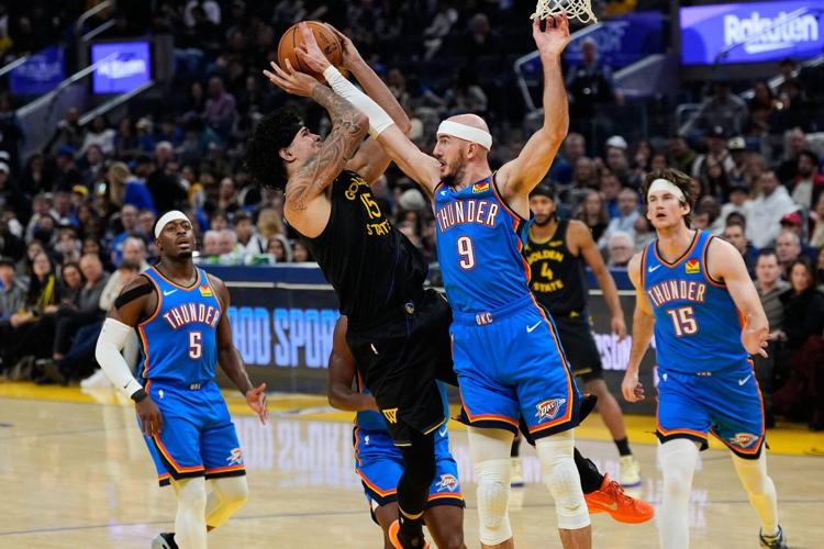NBA | Shai Gilgeous-Alexander impulsa a Oklahoma City Thunder en San Francisco y arrolla a unos Warriors mermados (131-94)