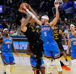 NBA | Shai Gilgeous-Alexander impulsa a Oklahoma City Thunder en San Francisco y arrolla a unos Warriors mermados (131-94)