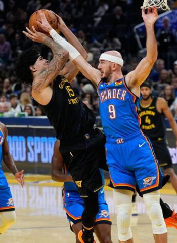 NBA | Shai Gilgeous-Alexander impulsa a Oklahoma City Thunder en San Francisco y arrolla a unos Warriors mermados (131-94)