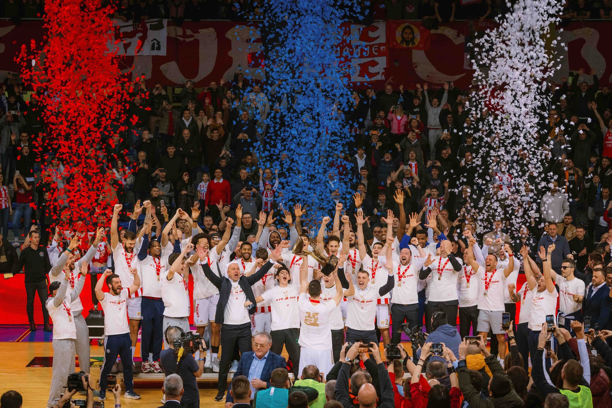 Crvena Zvezda conquista la Copa Serbia 2026 tras vencer 106-84 a Mega Belgrade y suma su sexto título consecutivo