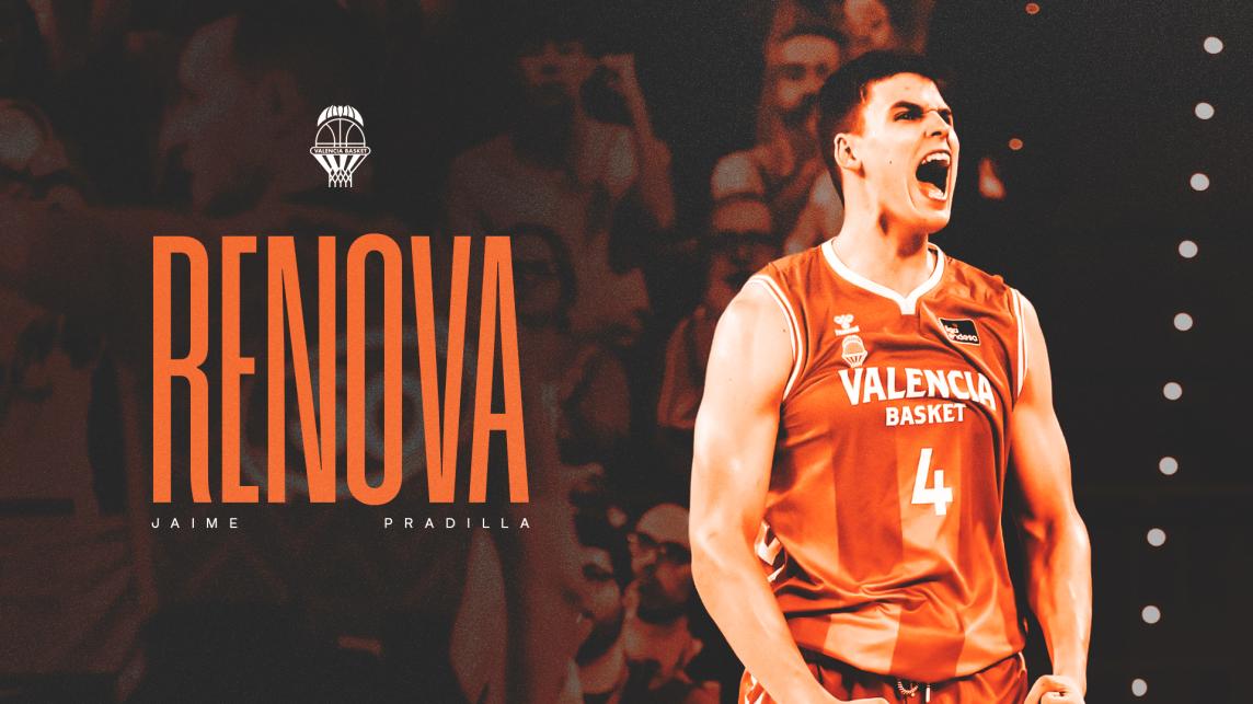 Jaime Pradilla amplía su contrato con Valencia Basket hasta 2028