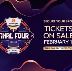 La venta de entradas para la Final Four de la EuroLeague 2026 en Atenas, presentada por Etihad, comienza el 11 de febrero