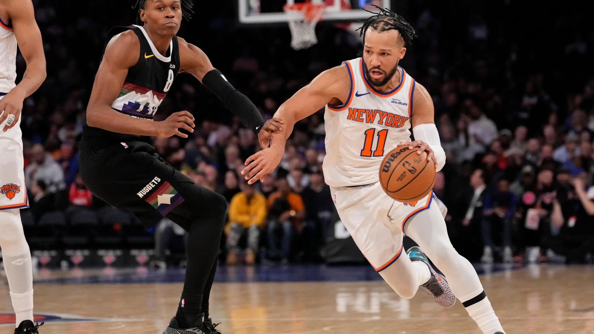 NBA: Jalen Brunson lidera a los New York Knicks ante Denver Nuggets en un pulso de doble prórroga (134-127)