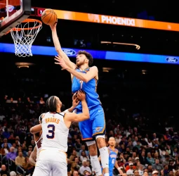 NBA: Oklahoma City Thunder arrollan a Phoenix Suns con un Jalen Williams impecable (136-109)