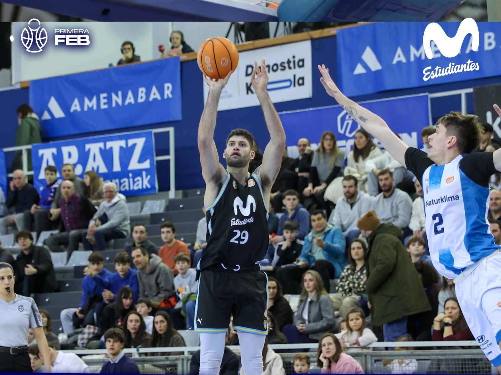Movistar Estudiantes cae ante Inveready Gipuzkoa con problemas en la pintura sin Hugo López  (73-66)