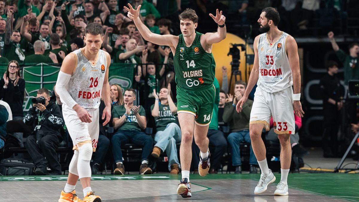 Azoulas Tubelis y Sylvain Francisco destrozan al AS Mónaco en una noche histórica de Euroleague para el Zalgiris Kaunas, 104-87