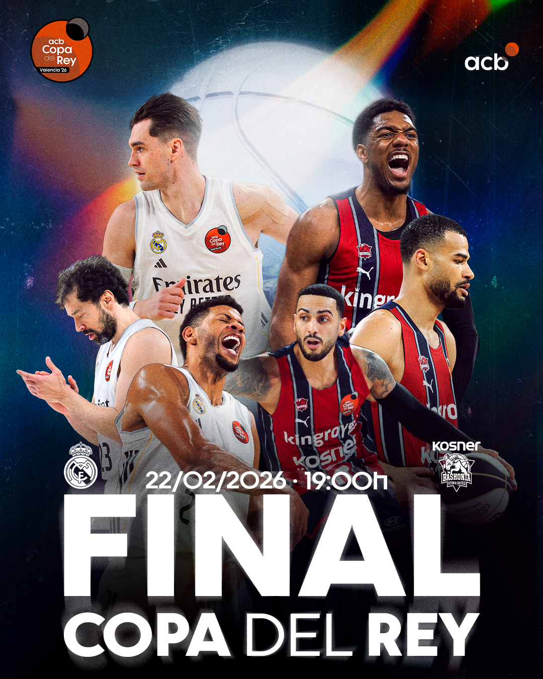 Copa del Rey 2026: Real Madrid y Kosner Baskonia, una final inédita con historia en juego en Valencia