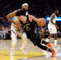 NBA: Golden State Warriors vencen 128-117 a Denver Nuggets con un cierre decisivo de Brandin Podziemski