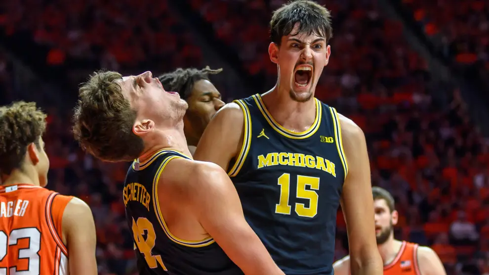 Aday Mara lidera a Michigan hacia el título de la Big Ten tras vencer a Illinois (70-84)