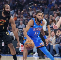 NBA: Oklahoma City Thunder derrota 121-113 a Cleveland Cavaliers con 21 triples y frena su racha de siete victorias