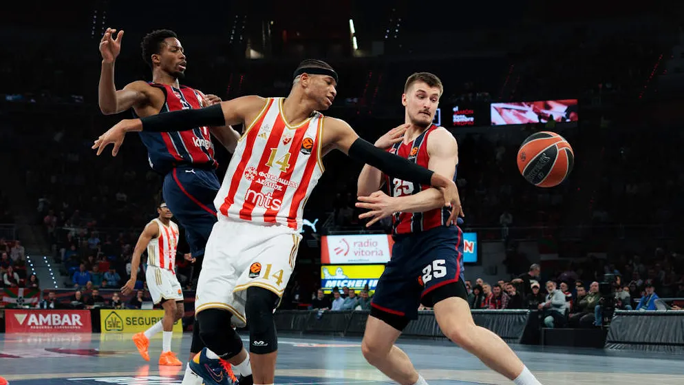 EuroLeague: Crvena Zvezda sobrevive en el Buesa Arena tras una prórroga ante Baskonia (100-108)