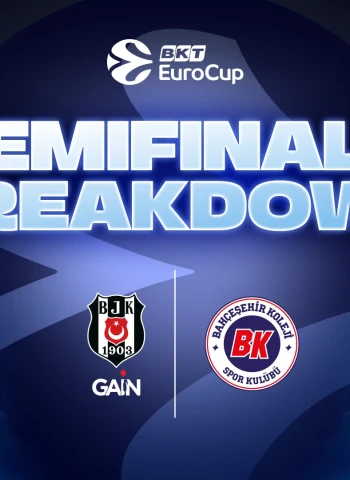 BKT EuroCup: Besiktas y Bahcesehir disputan un histórico duelo turco por un puesto en la final